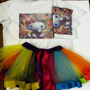 Customizable Girl's Hello Kitty Tutu Set Bundle